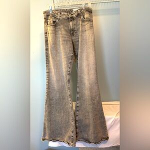 AG Adriano Goldschmied Gray Flare Jeans